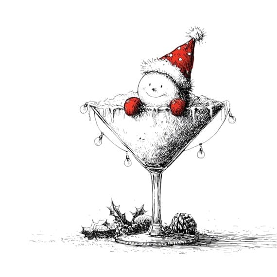 15 Quirky Snowman Sketch Clipart β view 8 β watercolor clipart transparent PNG instant download