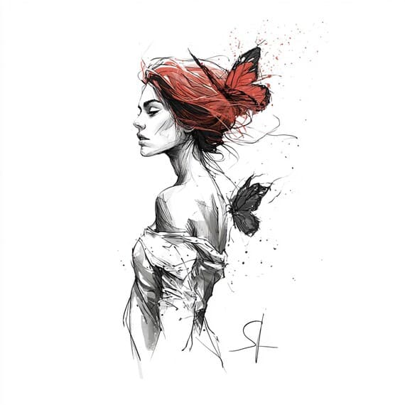 21 Fantasy Woman Clipart PNG β view 4 β watercolor clipart transparent PNG instant download