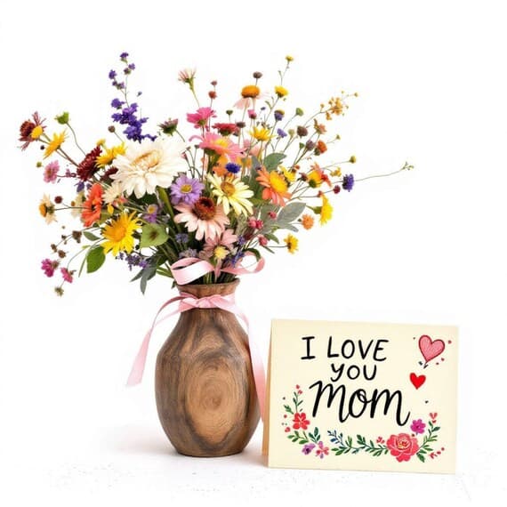 Watercolor Mother's Day Flower Clipart β view 3 β watercolor clipart transparent PNG instant download