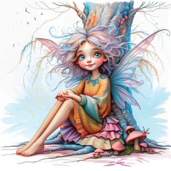 13 Forest Fairy Watercolor Clipart β view 7 β watercolor clipart transparent PNG instant download