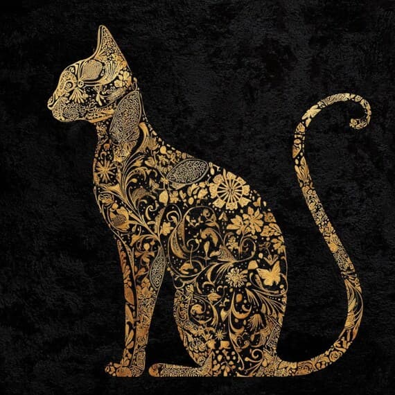 20 Islamic Folk Art Cat Clipart (JPG) β view 6 β watercolor clipart transparent PNG instant download