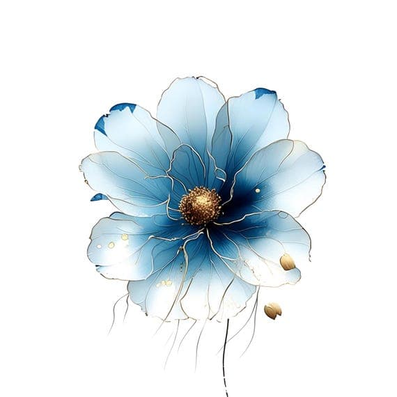 Watercolor Flower Clipart β view 4 β watercolor clipart transparent PNG instant download
