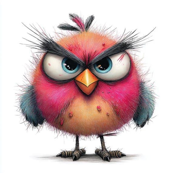 20 Quirky Watercolor Owl Clipart JPG – Funny Birds for Digital Crafts — view 4 — watercolor clipart transparent PNG instant download