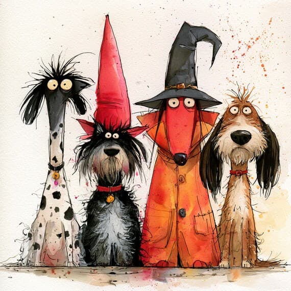20 Halloween Clipart JPG โ view 7 โ watercolor clipart transparent PNG instant download