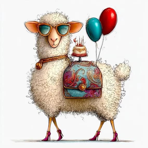 17 Sheep Clipart β view 8 β watercolor clipart transparent PNG instant download