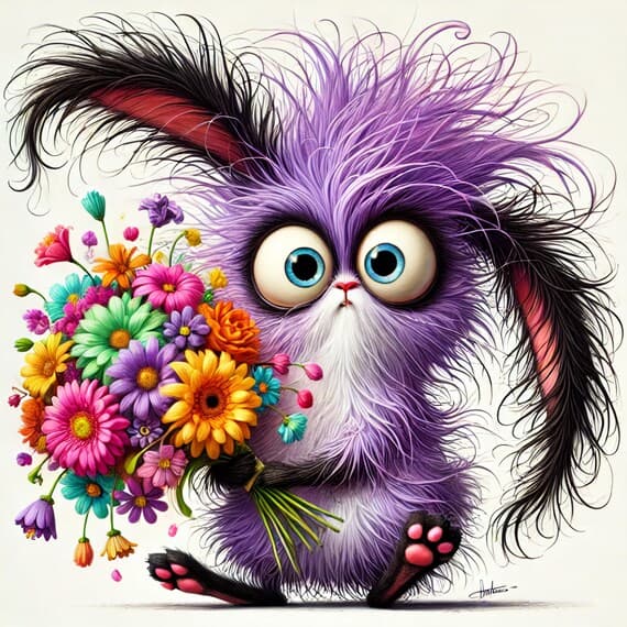 14 Watercolor Fuzzy Monster Clipart (JPG) — watercolor clipart transparent PNG instant download