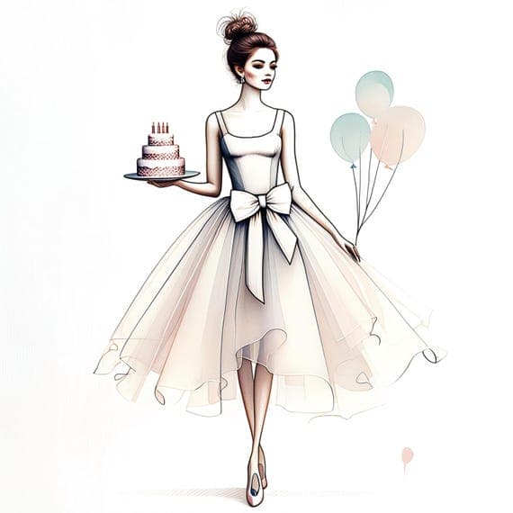 14 Birthday Girl Clipart (JPG) β view 3 β watercolor clipart transparent PNG instant download