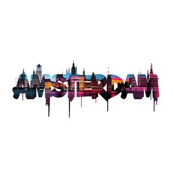 15 Amsterdam Graffiti Sublimation Clipart β watercolor clipart transparent PNG instant download