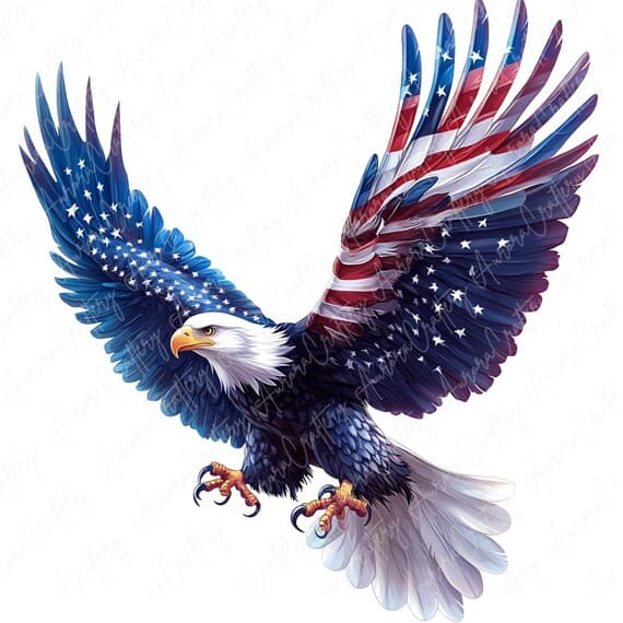 35 Watercolor American Eagle Clipart β view 3 β watercolor clipart transparent PNG instant download
