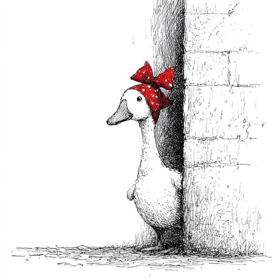 22 Quirky Goose Clipart (JPG) β view 2 β watercolor clipart transparent PNG instant download