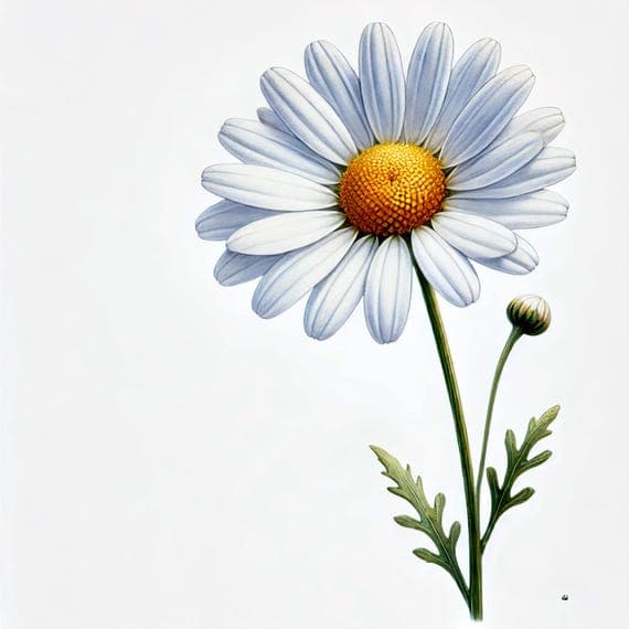 10 Watercolor Daisy Clipart (JPG) β view 7 β watercolor clipart transparent PNG instant download