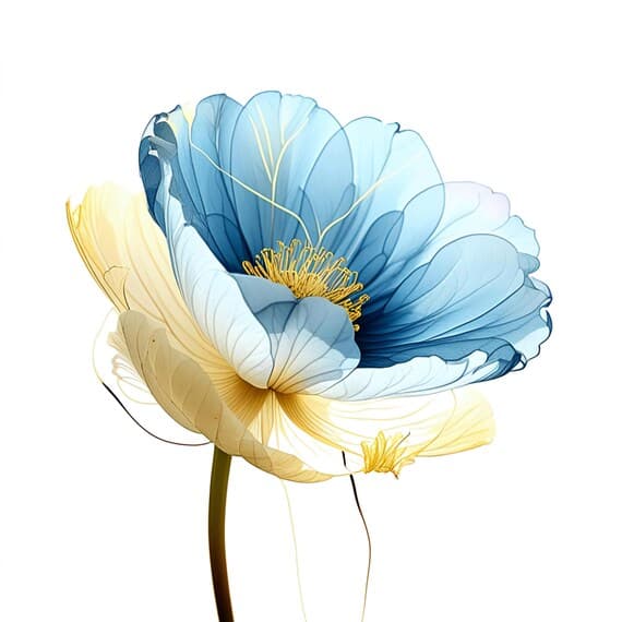 Watercolor Flower Clipart β view 7 β watercolor clipart transparent PNG instant download