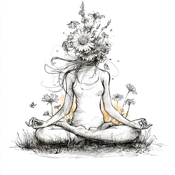 18 Boho Yoga Clipart PNG β view 5 β watercolor clipart transparent PNG instant download