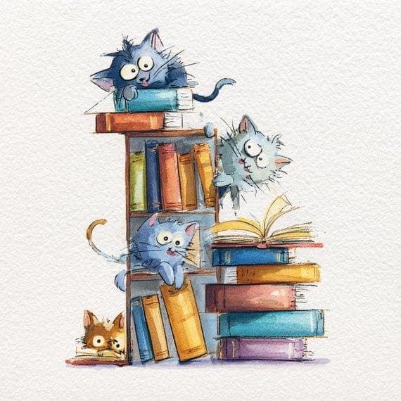 30 Watercolor Cat Clipart β view 3 β watercolor clipart transparent PNG instant download