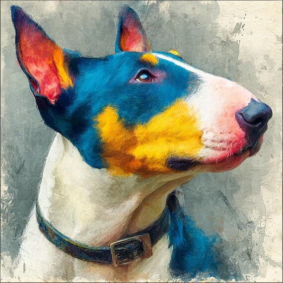 15 Bull Terrier Clipart Set β view 3 β watercolor clipart transparent PNG instant download