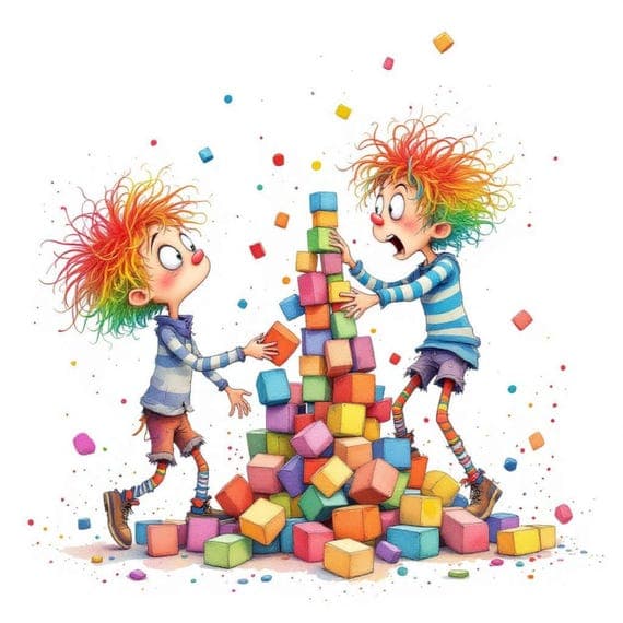 Rainbow Hair Boys Clipart β view 5 β watercolor clipart transparent PNG instant download