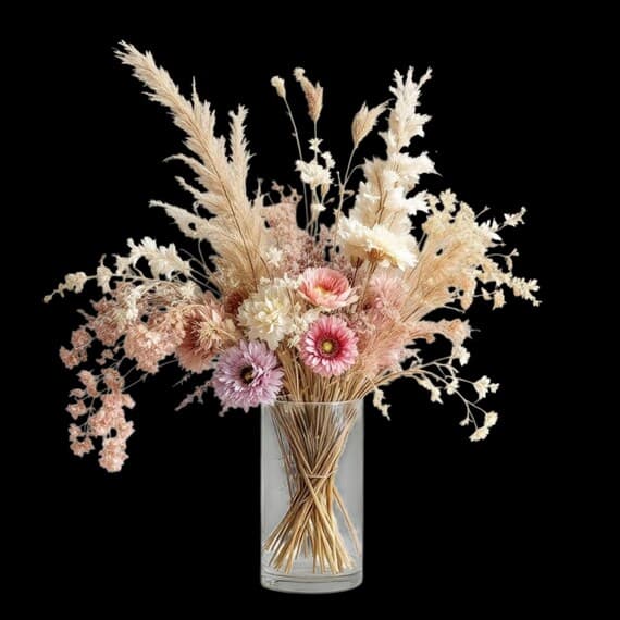 Dried Flower Bouquet PNG, Rustic Floral Clipart (Commercial Use) β view 7 β watercolor clipart transparent PNG instant download