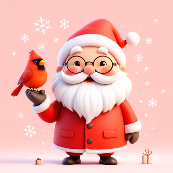 Watercolor Santa Clipart β view 3 β watercolor clipart transparent PNG instant download