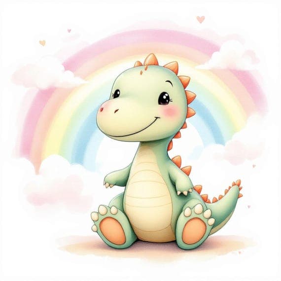 Watercolor Dinosaur Clipart Set — watercolor clipart transparent PNG instant download
