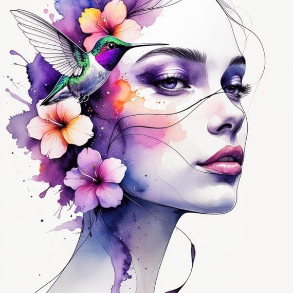 Butterfly Woman Watercolor Clipart β view 8 β watercolor clipart transparent PNG instant download